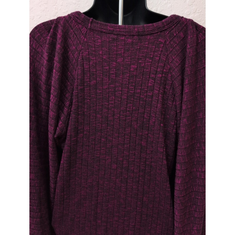 Michael Stars Evereve Fuchsia Heathered Polly Square Neck Top Size XS NWT - Picture 4 of 5